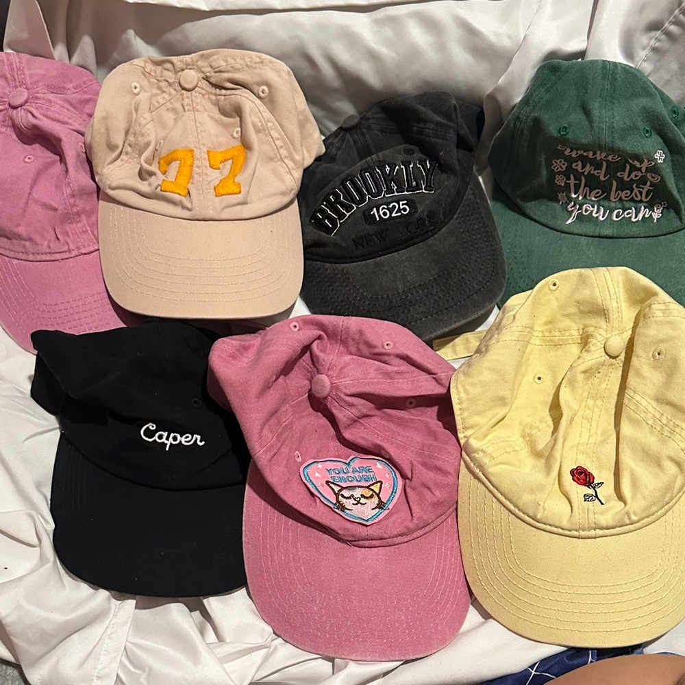 Bulk Sale: Colorful Baseball Caps Collection